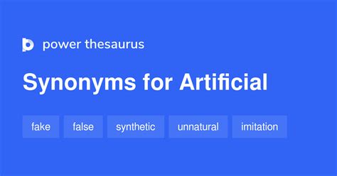 artificial synonyms